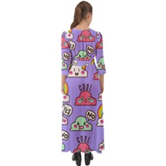 Button Up Boho Maxi Dress 