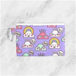Cloud Seamless Pattern Canvas Cosmetic Bag (Small)