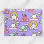 Cloud Seamless Pattern Canvas Cosmetic Bag (XXL)