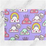 Cloud Seamless Pattern Canvas Cosmetic Bag (XXXL)