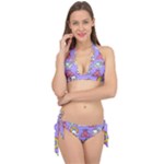 Cloud Seamless Pattern Tie It Up Bikini Set