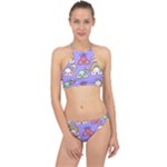 Cloud Seamless Pattern Halter Bikini Set