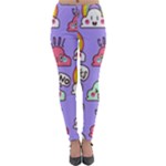 Cloud Seamless Pattern Lightweight Velour Leggings