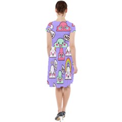 Cap Sleeve Midi Dress 