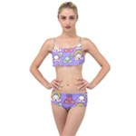 Cloud Seamless Pattern Layered Top Bikini Set