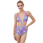 Cloud Seamless Pattern Tied Up Two Piece Swimsuit