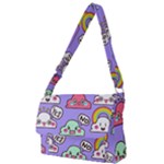 Cloud Seamless Pattern Full Print Messenger Bag (S)