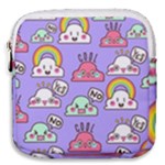 Cloud Seamless Pattern Mini Square Pouch