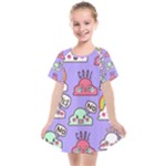 Cloud Seamless Pattern Kids  Smock Dress