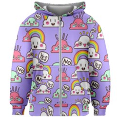 Kids  Zipper Hoodie Without Drawstring 
