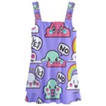 Cloud Seamless Pattern Kids  Layered Skirt Swimsuit