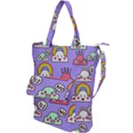 Cloud Seamless Pattern Shoulder Tote Bag