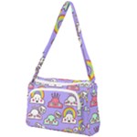 Cloud Seamless Pattern Front Pocket Crossbody Bag