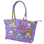 Cloud Seamless Pattern Canvas Shoulder Bag