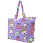Cloud Seamless Pattern Simple Shoulder Bag