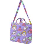 Cloud Seamless Pattern Square Shoulder Tote Bag
