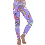 Cloud Seamless Pattern Kids  Lightweight Velour Classic Yoga Leggings