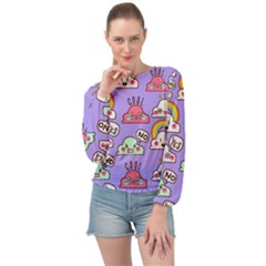 Banded Bottom Chiffon Top 