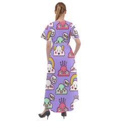 Front Wrap High Low Dress 