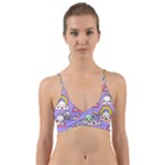 Cloud Seamless Pattern Wrap Around Bikini Top