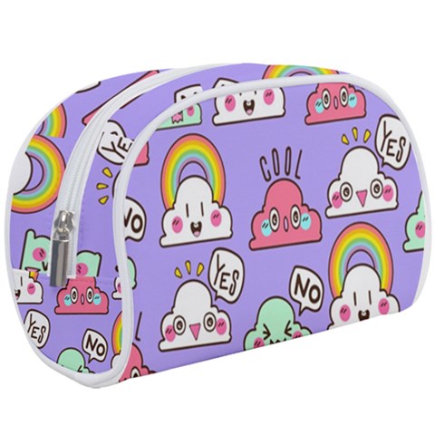 Cloud Seamless Pattern Make Up Case (Large) from ArtsNow.com