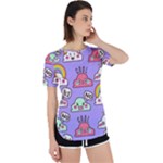 Cloud Seamless Pattern Perpetual Short Sleeve T-Shirt