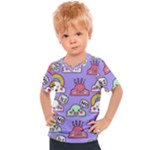 Cloud Seamless Pattern Kids  Sports T-Shirt
