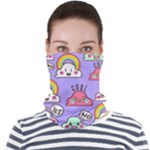 Cloud Seamless Pattern Face Seamless Bandana (Adult)