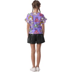 Kids  Cut Out Flutter Sleeves 