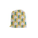 American Golden Ancient Totems Drawstring Pouch (Small)
