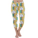 American Golden Ancient Totems Capri Winter Leggings 