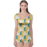 American Golden Ancient Totems Boyleg Leotard 