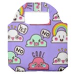 Cloud Seamless Pattern Premium Foldable Grocery Recycle Bag