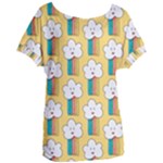 American Golden Ancient Totems Women s Oversized T-Shirt