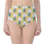 American Golden Ancient Totems Classic High-Waist Bikini Bottoms