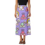 Cloud Seamless Pattern Classic Midi Chiffon Skirt