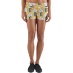 American Golden Ancient Totems Yoga Shorts
