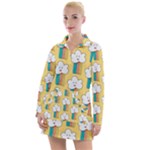 American Golden Ancient Totems Women s Long Sleeve Casual Dress