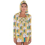 American Golden Ancient Totems Long Sleeve Hooded T-shirt