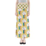 American Golden Ancient Totems Full Length Maxi Skirt