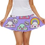 Cloud Seamless Pattern Women s Skort
