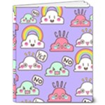 Cloud Seamless Pattern 8  x 10  Hardcover Notebook