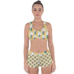 American Golden Ancient Totems Racerback Boyleg Bikini Set