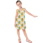 American Golden Ancient Totems Kids  Sleeveless Dress