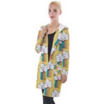 American Golden Ancient Totems Hooded Pocket Cardigan