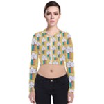 American Golden Ancient Totems Long Sleeve Zip Up Bomber Jacket