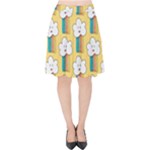 American Golden Ancient Totems Velvet High Waist Skirt