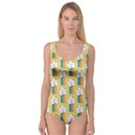 Smile Cloud Rainbow Pattern Yellow Princess Tank Leotard 