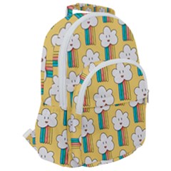 Rounded Multi Pocket Backpack 