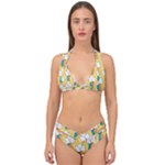 American Golden Ancient Totems Double Strap Halter Bikini Set